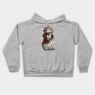 Minerva/Athena statue Kids Hoodie